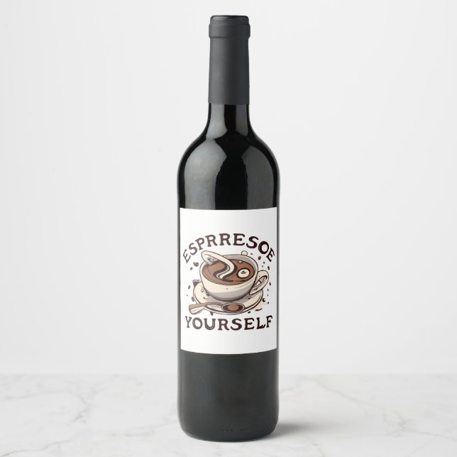 Etiqueta Para Botella De Vino Exprésate (Anverso)