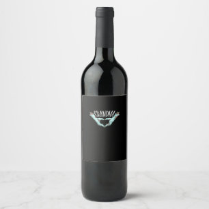 Etiqueta Para Botella De Vino Familia de disfraces de Halloween para el corazón