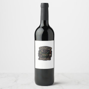 Etiqueta Para Botella De Vino Fantasía de Whimsigoa - Bosques místicos, lunas y