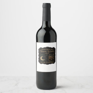 Etiqueta Para Botella De Vino Fantasía de Whimsigoa - Bosques místicos, lunas y