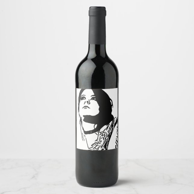 Etiqueta Para Botella De Vino Faraway Stare (Anverso)