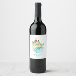 Etiqueta Para Botella De Vino Faro