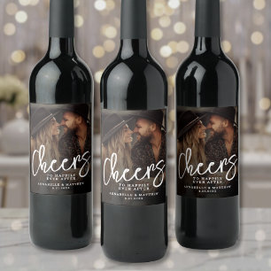Etiqueta Para Botella De Vino Felicidades al Para Siempre Foto Boda