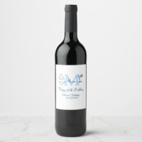 Feliz 15 cumpleaños azul añadir nombre monograma b