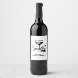 Etiqueta Para Botella De Vino Feliz Cumpleaños Etiqueta De Vino De Nosotros