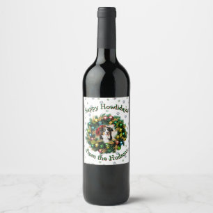 Etiqueta Para Botella De Vino Feliz Día de las Cualtos Tarjeta de Foto