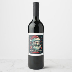 Etiqueta Para Botella De Vino Feliz Navidad es mi bendición