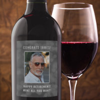 Feliz Vino de Jubilación Todo Lo Que Quieras Perso