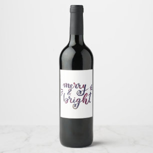 Etiqueta Para Botella De Vino Feliz y luminoso - burdeos
