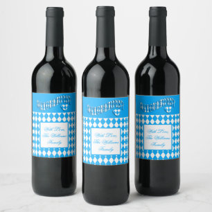 Etiqueta Para Botella De Vino Festival Alemán de Cerveza Nombre personalizado Ok