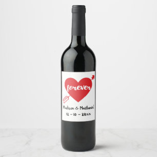 Etiqueta Para Botella De Vino Fiesta de Boda Parte de Compromiso Ducha Nupcial