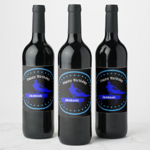 Etiqueta Para Botella De Vino Fiesta de cumpleaños de gimnasia para niños