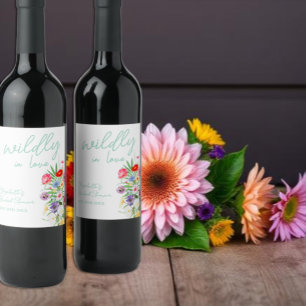 Etiqueta Para Botella De Vino Fiesta de Despedida de Soltera Enamorada Perdidame