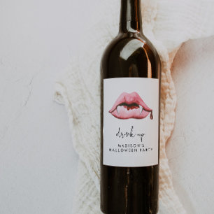 Etiqueta Para Botella De Vino Fiesta de Halloween
