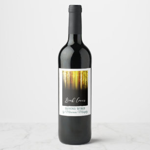 Etiqueta Para Botella De Vino Fiesta de lanzamiento del libro de autor - Portada