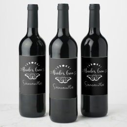 Etiqueta Para Botella De Vino Fiesta de solomillo gótica celestial personalizada