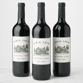 Etiqueta Para Botella De Vino Fiesta de Soltera Fin de Semana de Camping Persona