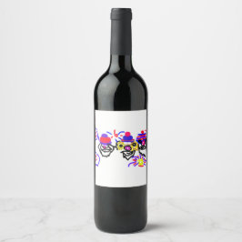 Etiqueta Para Botella De Vino fiesta del 4 de julio