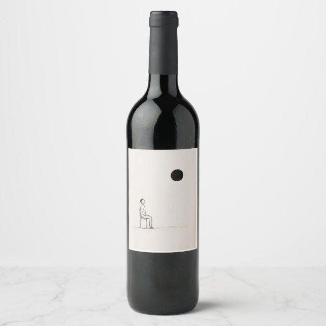 Etiqueta Para Botella De Vino Filosofía  (Anverso)