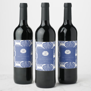 Etiqueta Para Botella De Vino Fin de semana de despedida de soltera en la playa 