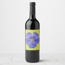 Etiqueta Para Botella De Vino Flaux azul #1