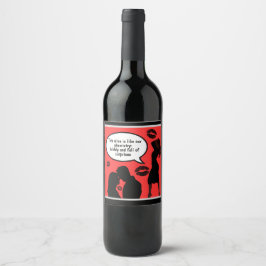 Etiqueta Para Botella De Vino Flirty Wine Labels to Ignite Romance!