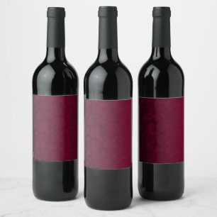 Etiqueta Para Botella De Vino Flor Aplastada