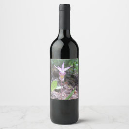 Etiqueta Para Botella De Vino Flor Orquídea
