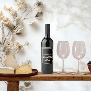 Etiqueta Para Botella De Vino Flores salvajes de colores Bodas