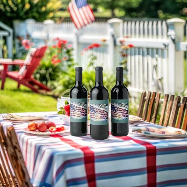 Etiqueta Para Botella De Vino Fondo de fuegos artificiales (Customized wine labels, just in time for summer holiday fun!)