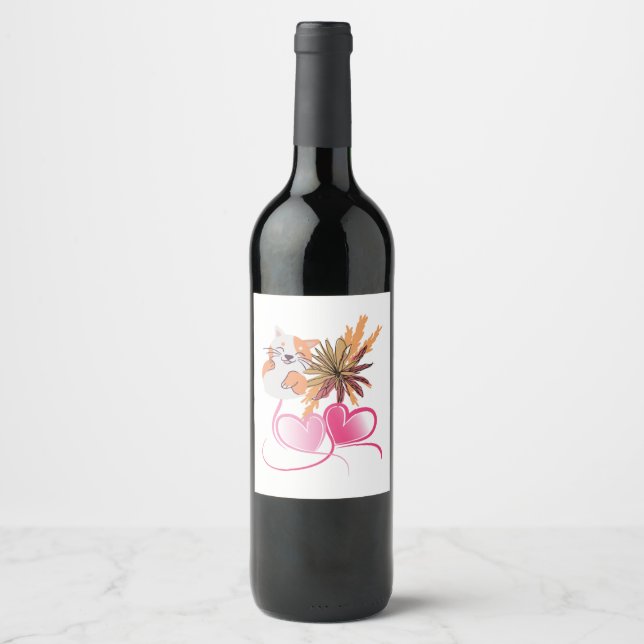 Etiqueta Para Botella De Vino Food and Beverage Label Set (Anverso)