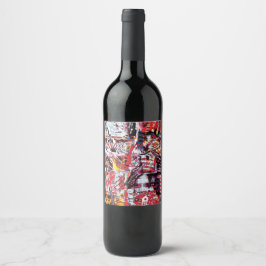 Etiqueta Para Botella De Vino Food and Beverage Label Set – Fragmented Pulse