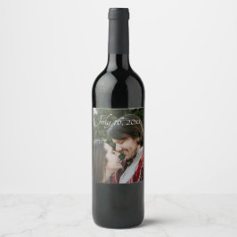 Etiqueta Para Botella De Vino Foto