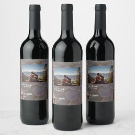 Etiqueta Para Botella De Vino Foto boda