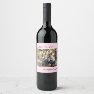 Etiqueta Para Botella De Vino Foto de Personalizado de caligrafía de escritura d