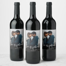 Etiqueta Para Botella De Vino Foto: Invitación Boda pospuesta