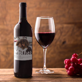 Etiqueta Para Botella De Vino Foto moderna | Definición de madre