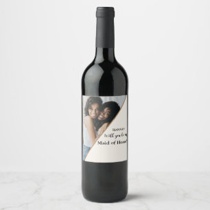 Etiqueta Para Botella De Vino Foto moderna, empleada de la propuesta de honor, s