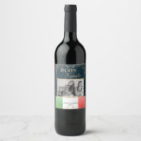 Foto personalizada Buon Natale bandera italiana Na
