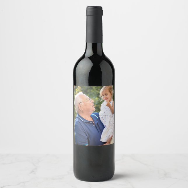 Etiqueta Para Botella De Vino Foto personalizada por personalizado (Anverso)