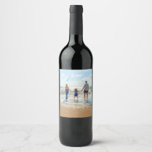Etiqueta Para Botella De Vino Foto personalizado - Única en su propio diseño per