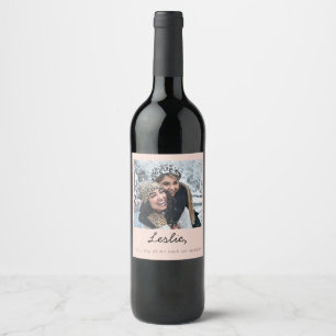 Etiqueta Para Botella De Vino Foto: Serás mi representante de honor