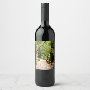 Etiqueta Para Botella De Vino Fotografía de la Naturaleza de Camino II de Muir W