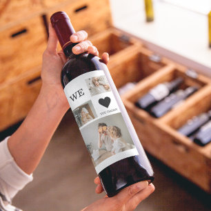 Etiqueta Para Botella De Vino Fotografía de moda de grupo y te queremos regalo d