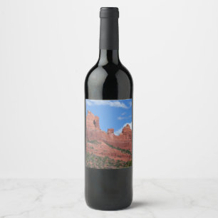 Etiqueta Para Botella De Vino Fotografía de viajes Eagle Rock I Sedona Arizona