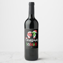 Etiqueta Para Botella De Vino Funny 67 Six Seven Brianrot Christmas Squad