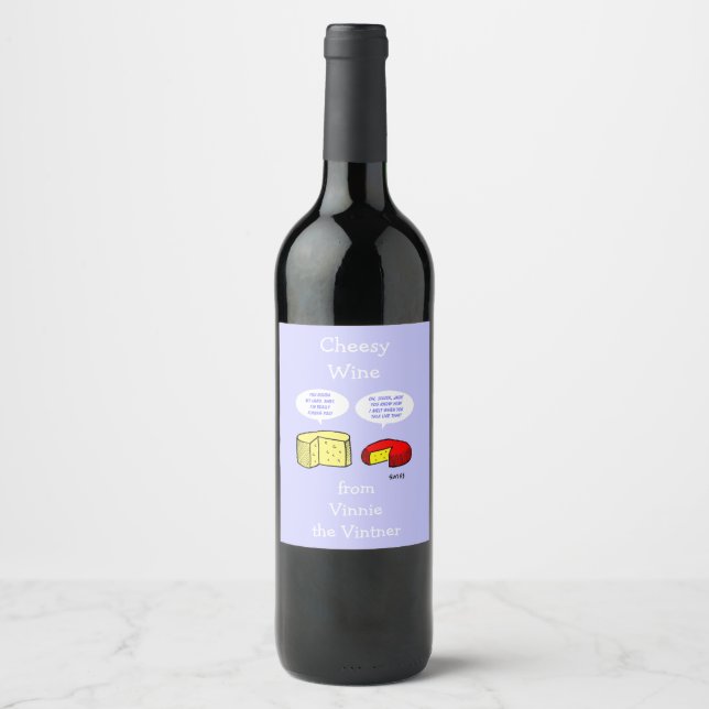 Etiqueta Para Botella De Vino Funny Singles Fiesta Cheese Personalizado (Anverso)