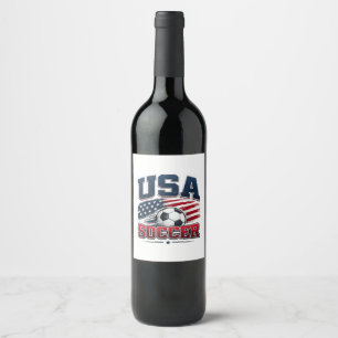 Etiqueta Para Botella De Vino Fútbol 2026 EE. UU.