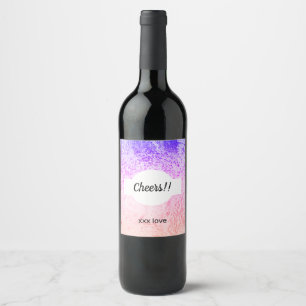 Etiqueta Para Botella De Vino galaxia Etiqueta de vino esparcido