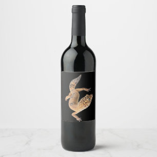 Etiqueta Para Botella De Vino Geco Leopardo